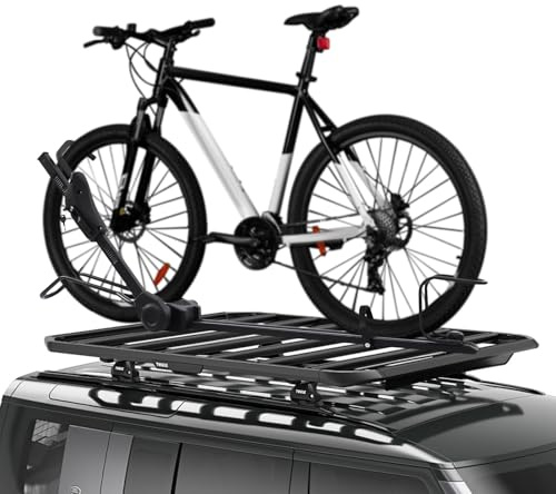 Portabici da tetto per bicicletta, montaggio verticale, universale, colore nero