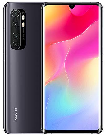 Xiaomi Mi Note 10 Lite Smartphone, 6GB RAM 128GB ROM, 6.47 FHD 3D AMOLED Display, Quad Caméra (64MP+8MP+5MP+2MP) Version Globale (Noir) Midnight Black (Reconditionné)