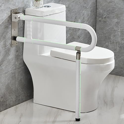 ITSOGOO Agarrador Ducha Personas Mayores 70x70cm Barra Baño Minusválido Acero Inoxidable,Asidero de Seguridad para Baño,Soporta Hasta 300kg Blanco