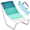 Campela CA0500STR Chaise longue de plage pliable avec housse Oxford 600D, cadre léger en métal, imperméable, pour le jardin et la plage, avec sac de transport, 90 kg, multicolore