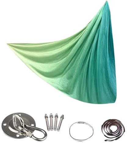 YNPQTDS Aerial Yoga Tuch Schwebetuch Fitness Elastischer Gewebe 280x150cm Seiden Yoga Set Yogas Schaukel Für Indoor Fitnessstudio Training Für Erwachsene Frauen Männer Und