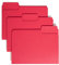 Smead SuperTab Schnellhefter Übergroß 1/3 Zuschnitt Tab, Briefgröße, Rot, 100 Stück pro Box (11983), 1 Stück