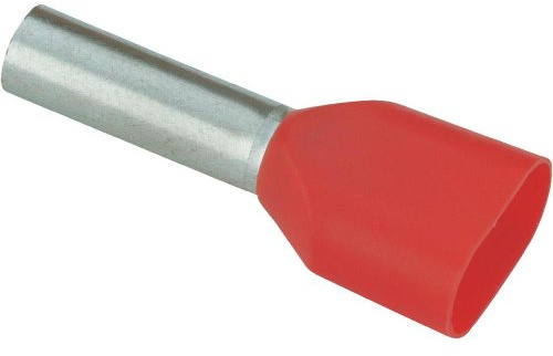 Vogt Verbindungstechnik 470612D Doppel-Dengenmitätsendhülse, 4 mm² x 12 mm, teilweise isoliert, Orange, 100 Stück