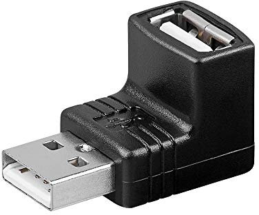 Goobay abgewinkelt USB-Adapter schwarz