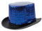 Deiters Zylinder Pailletten blau 58