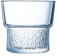Luminarc discolounge Juego Vasos Bajos, Vidrio, Transparente, 8 x 8 x 9 cm, 6 Unidad