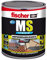 fischer - Pintura impermeabilizante (cubo 1kg) polímero MS Gris, resistente al agua y exteriores