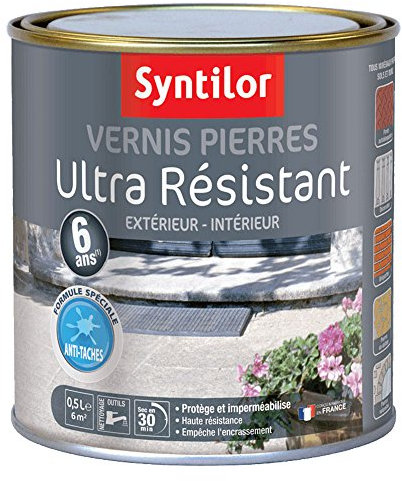 Syntilor - Vernis Pierres Ultra Résistant 6 Ans Incolore Mat 0,5L
