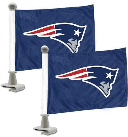 Promark NFL New England Patriots Flaggen-Set, 2-teilig, Ambassador Stylenew England Patriots Flaggen-Set, 2-teilig, Ambassador-Stil, Team-Farbe, Einheitsgröße