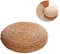 Morbuy Pouf Tatami Coussin Ronde Coussin de Sol Paille, Méditation Tapis Doux de Yoga Décor Tressée Pad Naturel Résistante à l'usure Herbe Coussin d'assise (11.8”/ 30cm, Joncs)