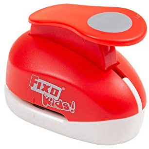 Fixo Kids 64051. Perforadora Especial Goma EVA con de Círculo. 3,8cm. Tamaño Grande, Rojo