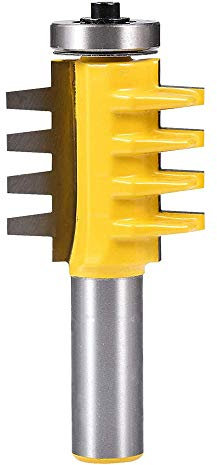 Bestgle 1/2 Shank Reversible Finger Glue Joint Router Bit Woodworking Milling Cutter Tool