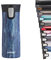Contigo Pinnacle Autoseal Mug Isotherme, Thermos Café Isotherme, Mug en Acier Inoxydable, Bouteille Isotherme, Tasse à Café avec Couvercle sans BPA Facile à Nettoyer; Blueslate, 420 ml