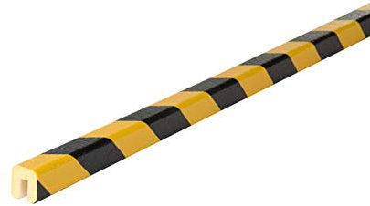 Betriebsausstattung24® Kantenschutzprofil Typ G | gelb/schwarz | zum Aufstecken | Länge: 1,0 m