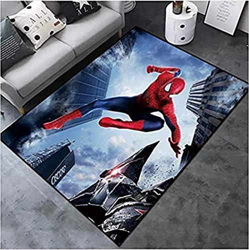 BILIVAN Teppich Wohnzimmer Marvel Modern Spielteppich Cartoon Leicht zu reinigen Schlafzimmer (80 x 120 cm)