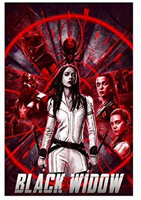 Black Widow Natasha Romanoff Scarlett Johansson Movie Cover 69 Leinwand Poster Wandkunst Dekor Bild Gemälde für Wohnzimmer Schlafzimmer Dekoration ungerahmt: 30 x 45 cm