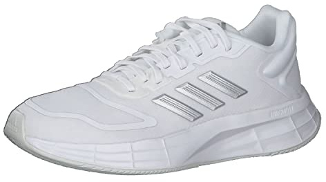 Adidas Damen Duramo 10 Running Shoe, Cloud White/Silver Metallic/Grey, 36 EU