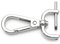 CRAFTMEMORE 2 abnehmbare Karabinerhaken mit Schraubstange VT493 Taschenriemen, Hardware-Ersatz (2,5 cm, Silber)