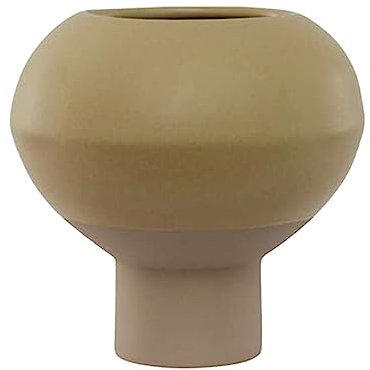 Vase braun aus Steingut Ø15xH15cm