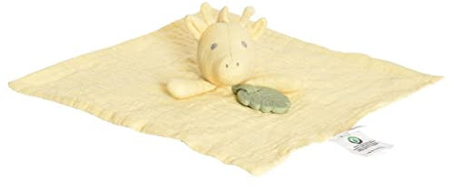 Tikiri 8598302 Naturkautschuk Schmusetuch Giraffe, Schnuffeltuch für Babys und Kinder ab 0+ Monaten, 30cm