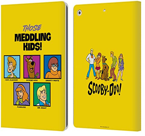 Head Case Designs Licenciado Oficialmente Scooby-Doo Meddling Kids Mystery Inc. Carcasa de Cuero Tipo Libro Compatible con Apple iPad 10.2 2019/2020/2021