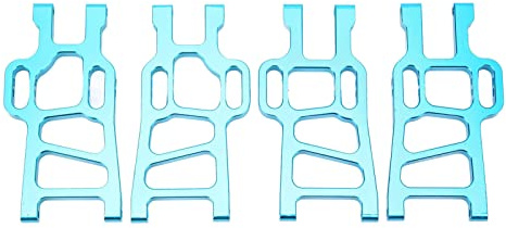 VGEBY Vordere Hintere Querlenker, 4-teiliges Vorderes Hinteres Querlenker-Set für HSP Racing 94111 1/10 RC Car Upgrade Parts Replacement (Blau)