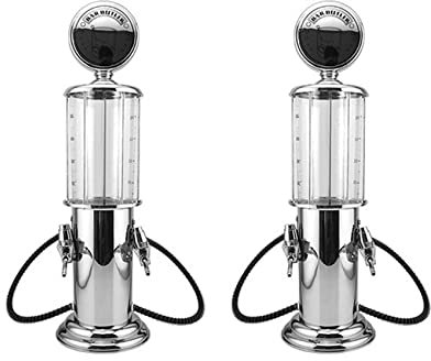 AMIUHOUN 2 x Petrol Station Drinks Bartending Double Pumps Liquor Dispenser
