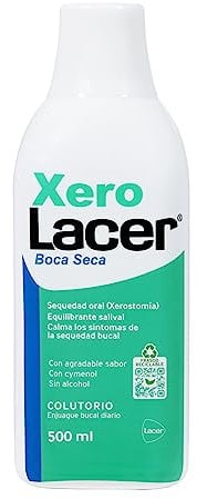 LACER XERO - Colutorio 500 ml, Refrescante y Reequilibrante, Revitaliza el Esmalte, Tratamiento Intensivo, Previene Alteraciones Bucodentales, Tonificar las Encías