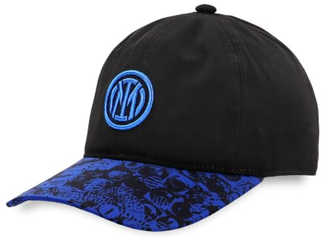 Inter Cappellino da Baseball, Collezione Rain, Design per Tifosi nerazzurri Accessorio Ufficiale e Resistente, Prodotto Ufficiale, Nero