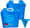 NPEX Wasserkanister faltbar 2×5 L – Faltbarer Wasserkanister/Trinkwasserkanister faltbar für Camping – BPA-freier Wasserbehälter faltbar – Wasseraufbewahrung für Outdoor & Vorrat