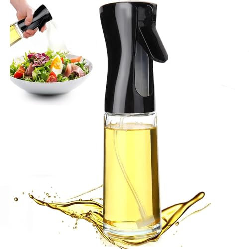 Spray Huile d'olive pour Cuisine,Bouteille Pulverisateur a Huile 220 ML,Flacon Spray Alimentaire, Cuisine Accessoires,Convient pour la Cuisson, Grillades, Pâtes, Salades