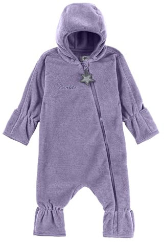 Sterntaler Baby Overall Fleece Mädchen - Jumpsuit aus Microfleece Stickerei, Reißverschluss, sowie Hand- und Fußstulpen - lavendel, 68