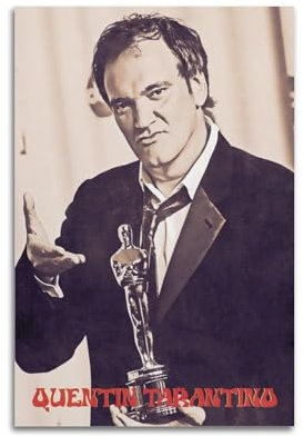 Poster, Motiv: Regisseur Quentin Tarantino, dekoratives Gemälde, Leinwand, Wandposter und Kunstdruck, moderne Familienschlafzimmer-Dekoration, Poster, 20 x 30 cm