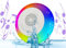 Dpofirs Schwimmender Pool-Lautsprecher mit Bunten RGB-Lichtern, IPX7 wasserdichte Schwimmende Lautsprecher, 360°-Surround-Stereo-Sound, Tragbare Lautsprecher für Zuhause, Dusche,, Dpofirscrzdfgiak0