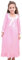 CHUNG Camicia da notte da principessa in stile vintage, vittoriano, a maniche lunghe, in pizzo, scollo quadrato, camicia da notte, Rosa (Colletto quadrato), 9-10 Years