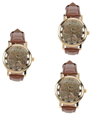PACKOVE 3 Pz Orologio Da Polso Da Uomo Orologi Automatici Da Uomo io Da io Da Polso Automatico io Automatico i Da i Da Donna Guarda Meccanico Amanti