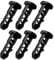 CENPEK 6 Pcs Wheelie Bin Lid Hinge Pin, 65 x 32mm Plastic Wheeled Trash Can Hinged Pins for 240L Wheelie Trash Bins (Black)