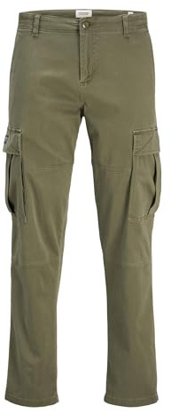 JACK & JONES Jpstkane Jjjonnie Cargo Pantaloni, Olive Night, 32W x 32L Uomo