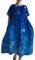 Mumuj Women Einschulung Mutter Milkmaid Wickelkleider Lässiges, lockeres Kleid für Damen im Retro-Stil mit botanischem Blumenmuster und Women Korsett Festliche Rosa Brautkleid Damskie (Blue, M)