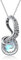 Shusukue Oktopus Tentakel Halskette mit Mondstein 925 Sterling Silber Oktopus Anhänger für Frauen Blau Ozean Schmuck Geschenk für Frauen