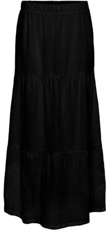 PIECES Female Maxirock PCSIKKA HW Baumwoll | Maxi skirt