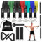 ROELLY Resistance Bands 7er Set,Fitnessgeräte für Zuhause,Widerstandsbänder Krafttraining 6 Widerstandsstufen,mit Türschnallen,Griffen und Knöchelriemen,für Muskelaufba