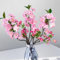 ROLLWAY 3PCS Künstliche Kirschblütenzweig Deko 49cm, Rosa Kirschblüten Künstlich Zweige Kunstblumen Frühling Sakura Blumen Kirschzweige Magnolienzweig Seidenblumen Frühlingsblumen Kunstzweige