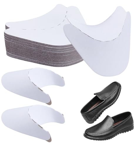 BENECREAT 40 Pairs Cardboard Shoe Inserts Tree, 99x124mm Paper Shoe Inner Support, Shoe Shaper for Sneaker Canvas Shoes Leater Golf Mules Shoes Boot