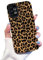 Reownest für Samsung Galaxy A13 Hülle Cute Braune Leopard Muster Aesthetic Handyhülle für Frauen Mädchen Weiche Leder Silikon Schutzhülle für Samsung A13 -Schwarz