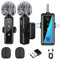 Wireless Lavalier Microphone for iPhone,iPad, Android Phone,Mini Microphone with Noise Reduction and Crystal Sound for Video Recording,YouTube, Vlogging, TikTok