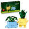 LEGO Botanicals Fröhliche Pflanzen - Spielzeug für Kinder mit 2 künstlichen Pflanzen, 2 bunten Blumentöpfen & austauschbaren Cartoon-Gesichtern – Geschenk für Mädchen und Teenager ab 9 Jahren – 10349