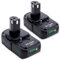 Cailingbat Upgraded 3000mAh Replacement for Ryobi 18V Battery 2Pack, Compatible with Ryobi 18V ONE+ Battery P103 P102 P105 P107 P108 P109 P122 18 Volt Lithium Cordless Power Tools