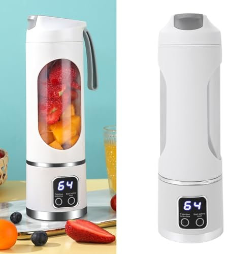 Topyond tragbarer Juicer Cup, 450 ml USB wiederaufladbare elektrische Mixer für Shakes und Smoothies, leistungsstark