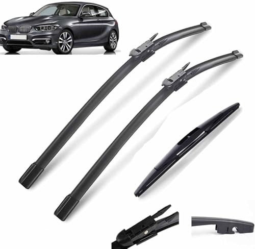 KKHBD Auto-Scheibenwischer, Passend für BMW 1er F20 F21 2011–2019 22'' + 18'' + 12'', Scheibenwischer Wischerblätter Scheibenwischer-Set Scheibenwischer Vorne und Hinten